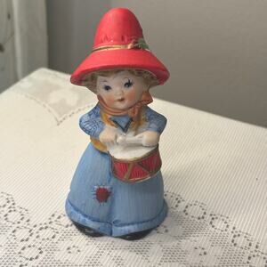 Vintage Jasco Christmas 1979 Drummer Boy & Lil' Chimers Bear MCM Figurines